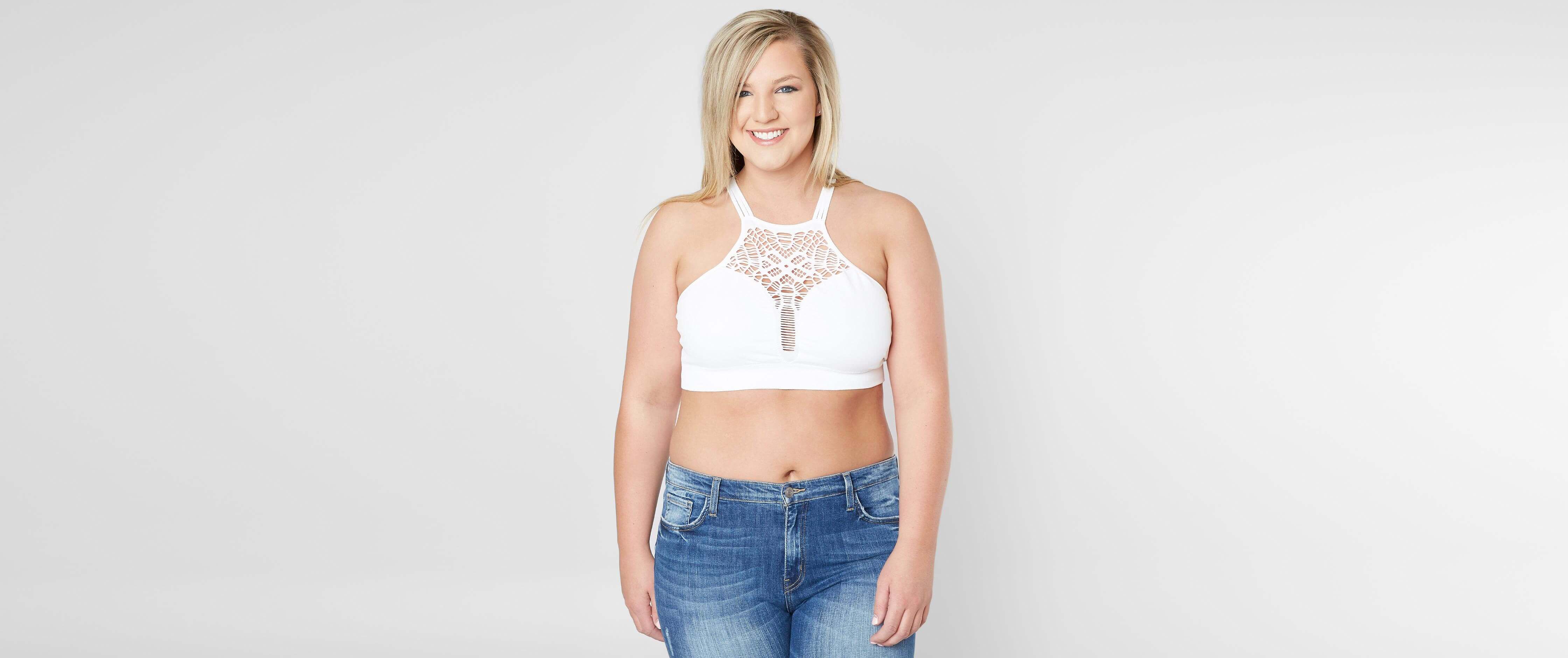 white buckle bralette