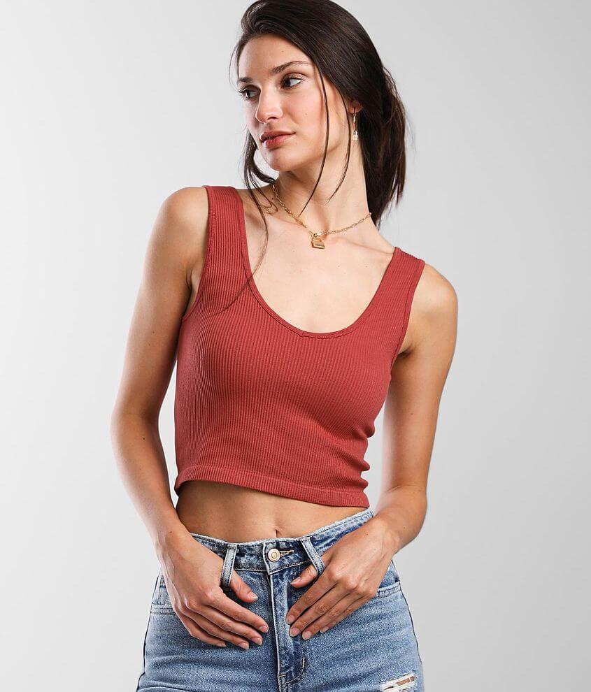 BKEssentials Ribbed Brami - Women's Bandeaus/Bralettes in Mineral Red ...