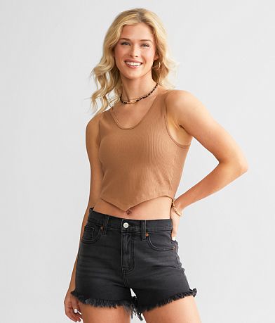 BKEssentials Ribbed Stretch Brami front view