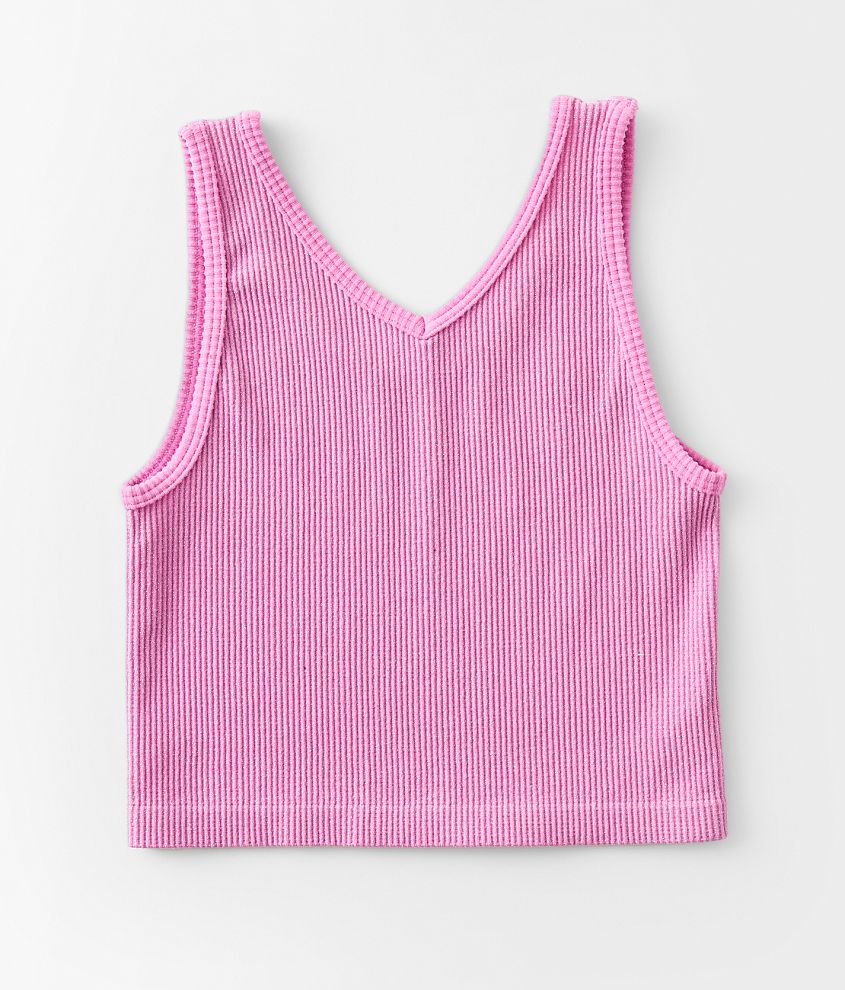 Girls - Suzette Metallic Ribbed Brami - Girl's Loungewear in Pink | Buckle