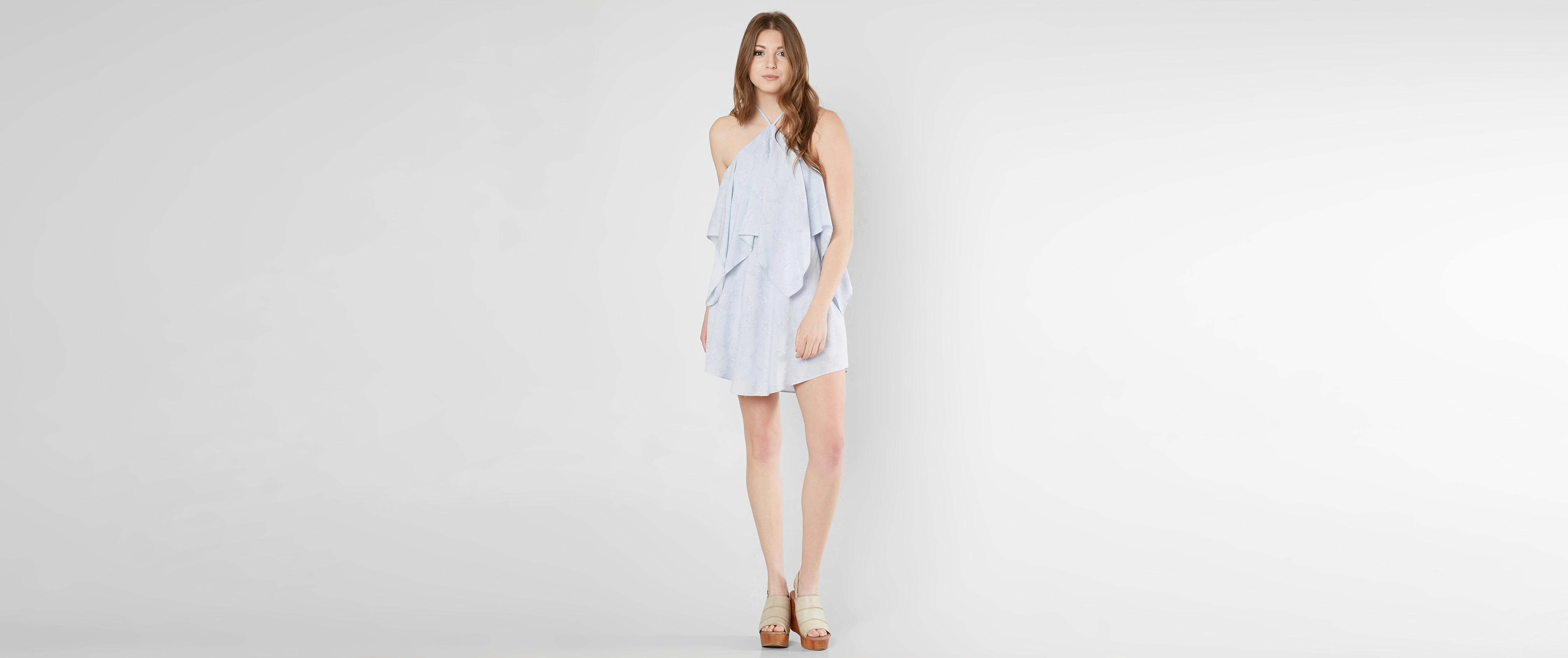 Mustard Seed Halter Dress - Clothing in Pale Blue | Buckle