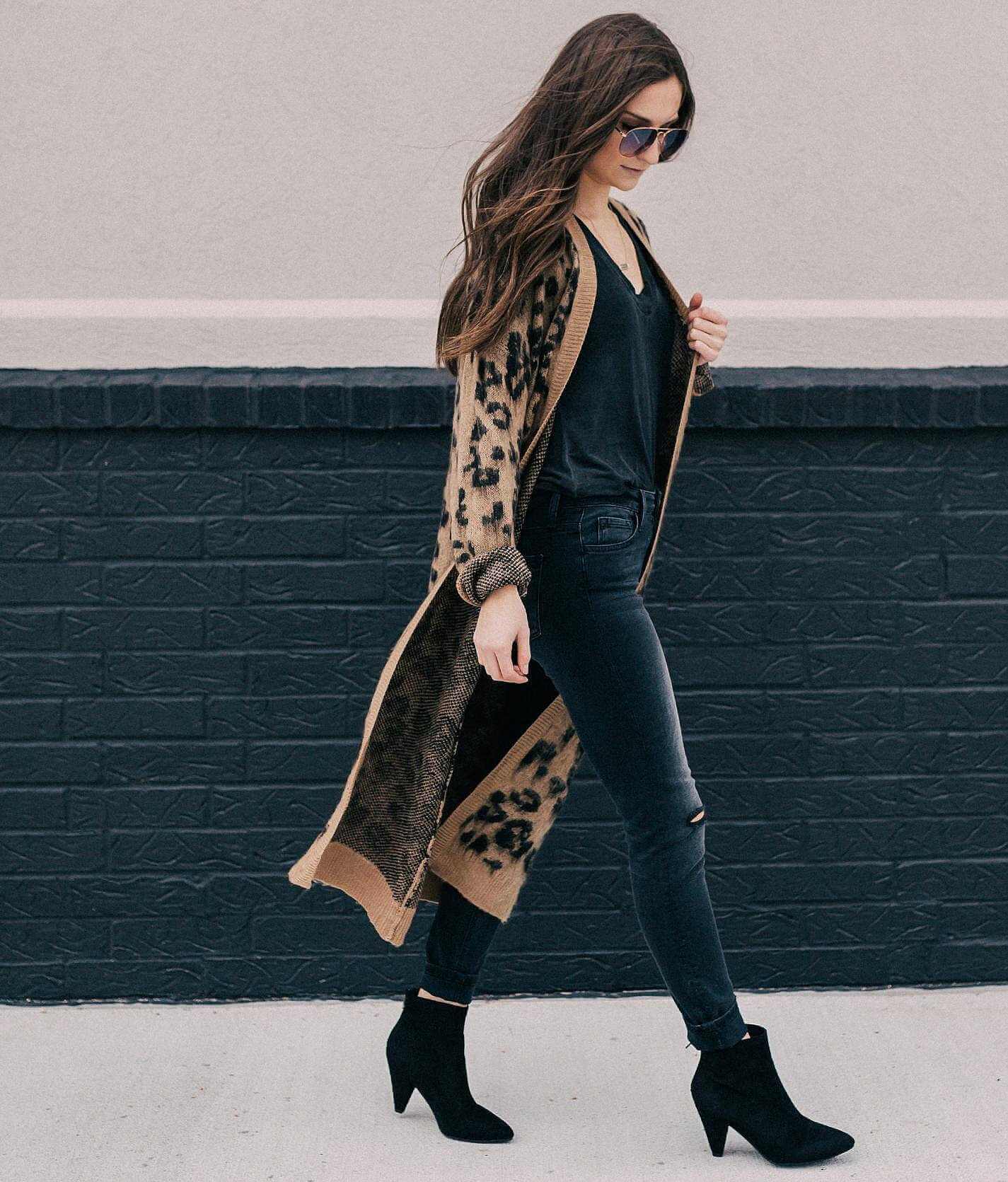 mustard duster cardigan