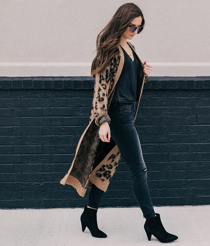 Cheetah print hotsell duster cardigan