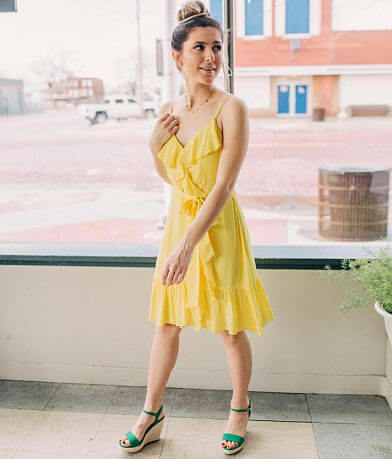 Mustard Seed Ruffle Dress FULL_LEFT_SIDE