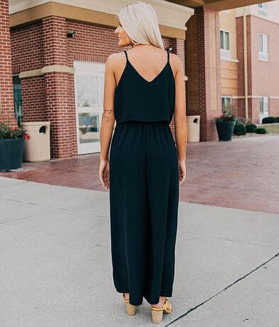 Mustard Seed Front Tie Wide Leg Jumpsuit BACK