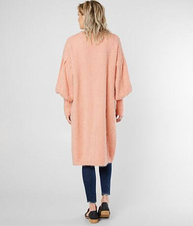 Mustard Seed Drop Shoulder Cardigan Sweater BACK