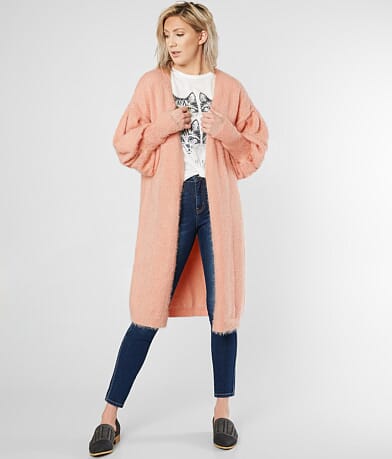 Mustard Seed Drop Shoulder Cardigan Sweater FULL_LEFT_SIDE