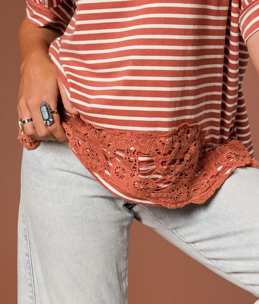 Crochet Applique Oversized Top - thumbnail 5