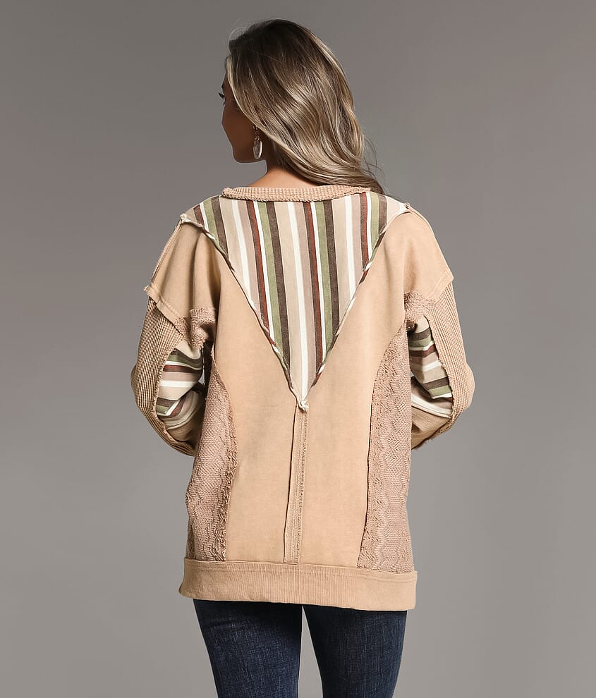 Striped Knit Pullover