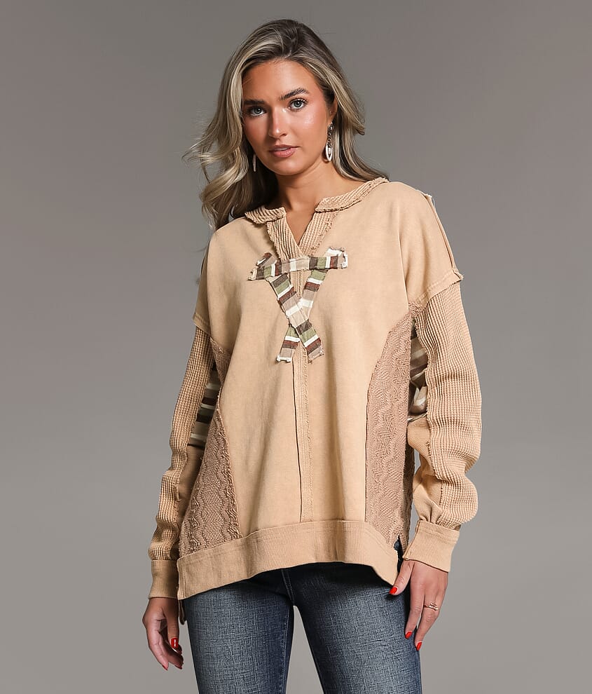 Striped Knit Pullover