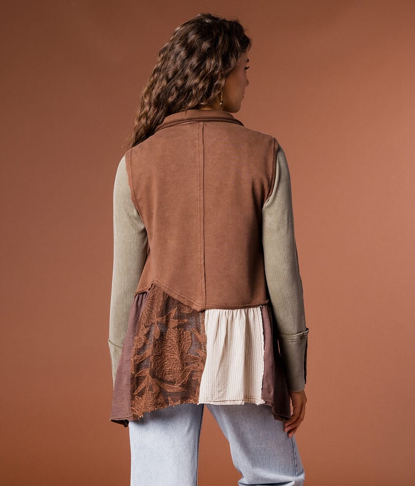 Raw Edge Hooded Vest - thumbnail 6