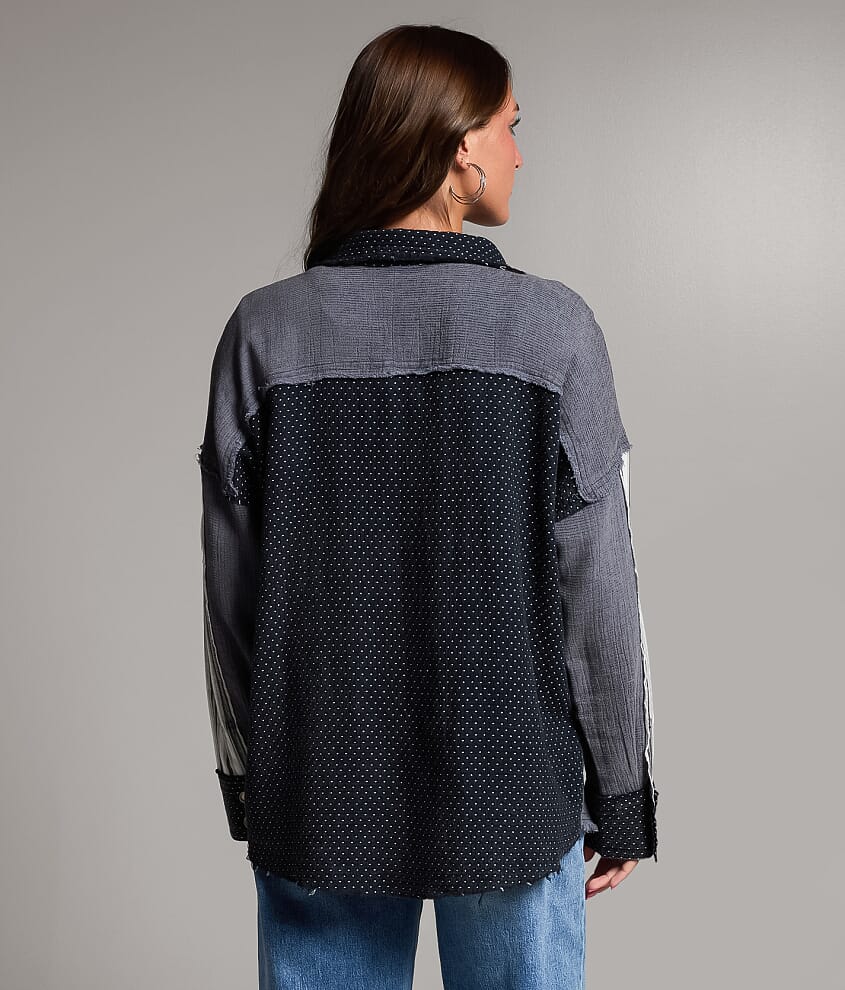 Polka Dot Striped Shirt