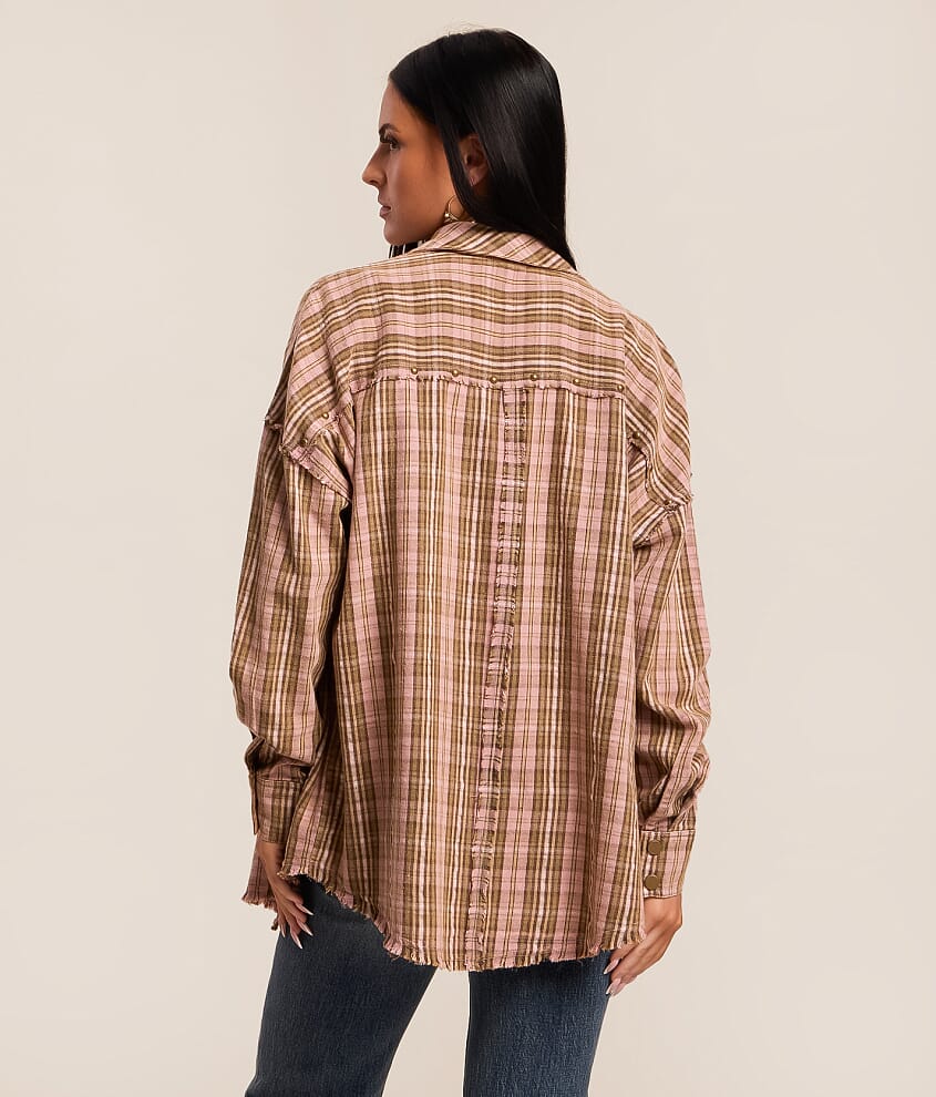Frayed Flannel Shirt
