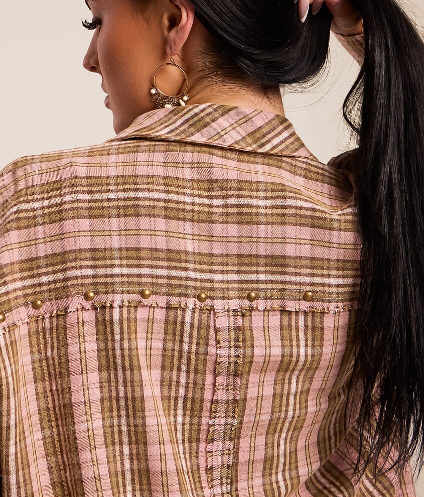 Frayed Flannel Shirt - thumbnail 5