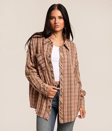 Frayed Flannel Shirt thumbnail 3