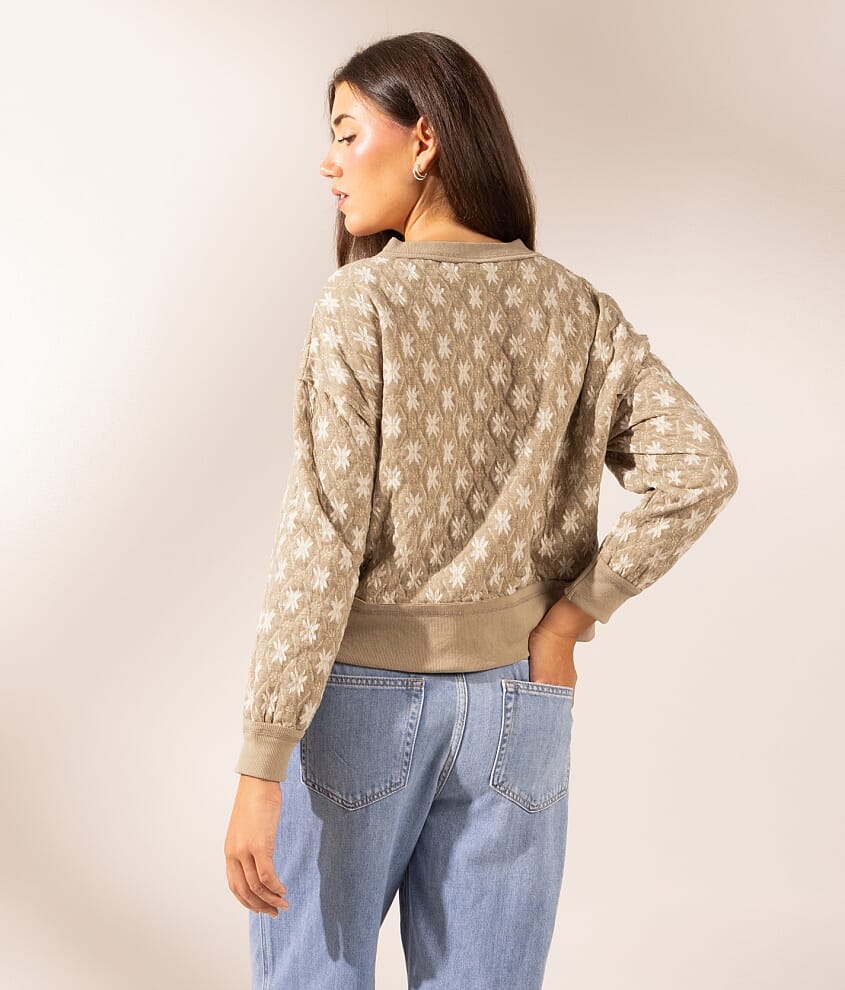 Boundless Edit - Quilted Floral Pullover