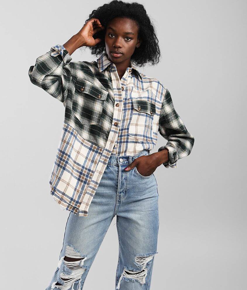 MIXED FLANNEL SHIRT