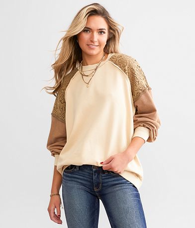 Willow & Root Metallic Shirred Top - Women's Shirts/Blouses in