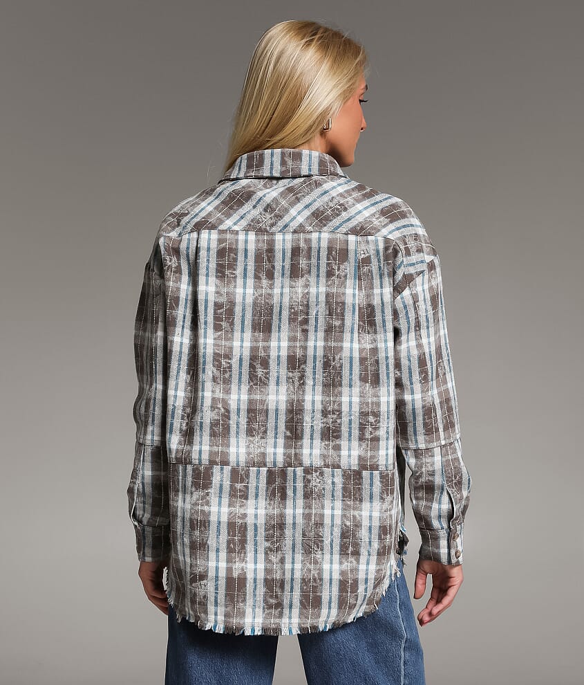 Washed Flannel Boyfriend Shirt