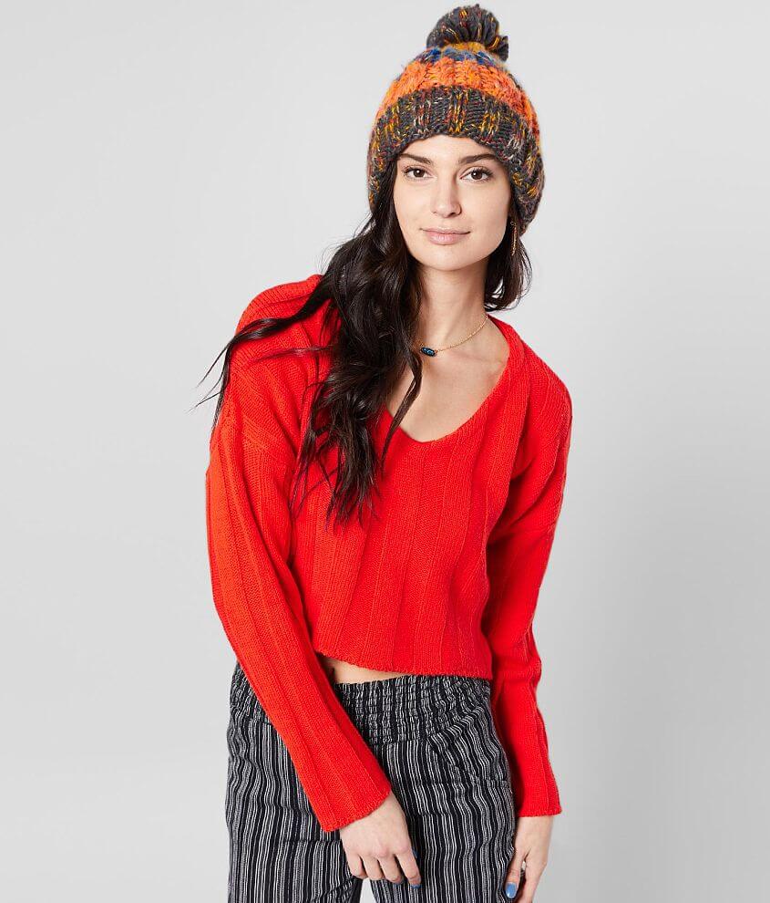 Willow &#38; Root Wide Ribbed Pullover Sweater front view