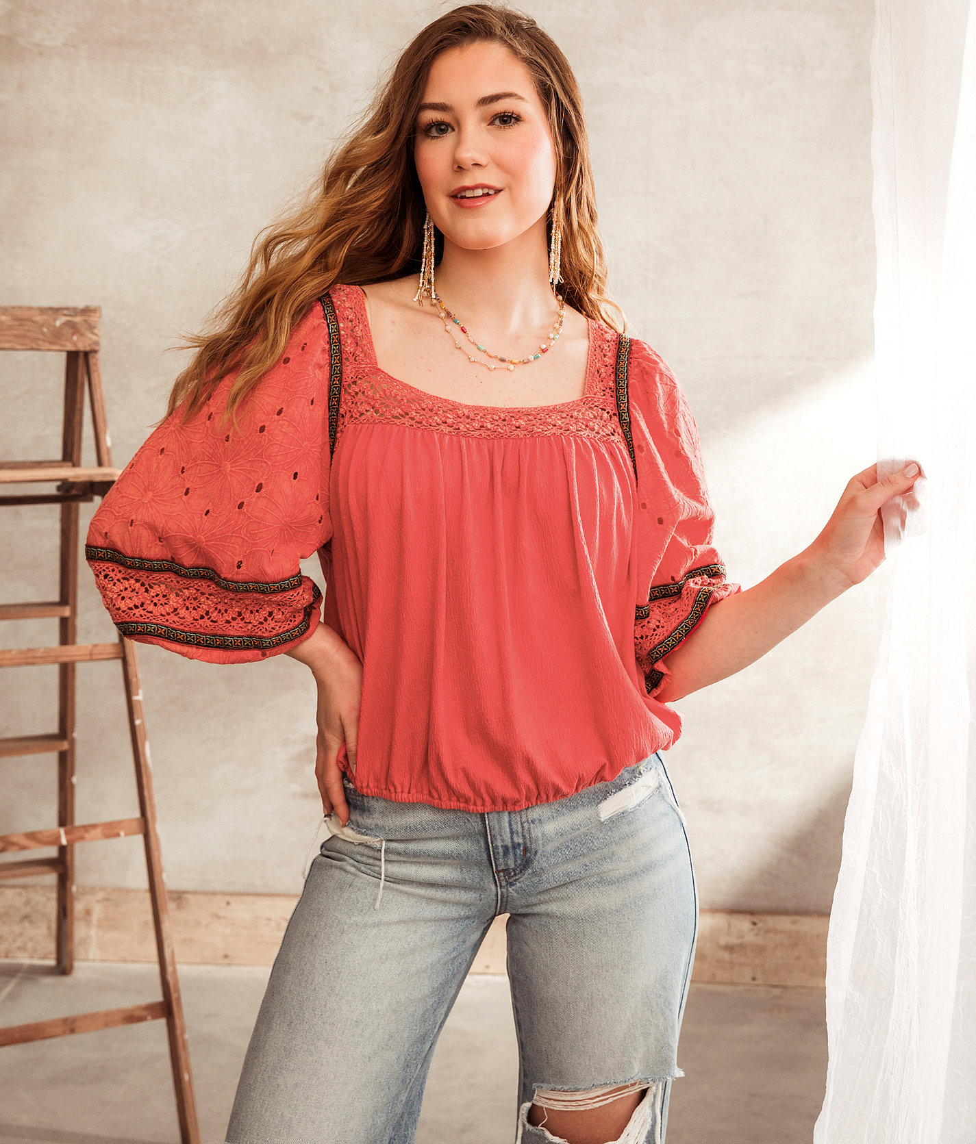 square neck crochet