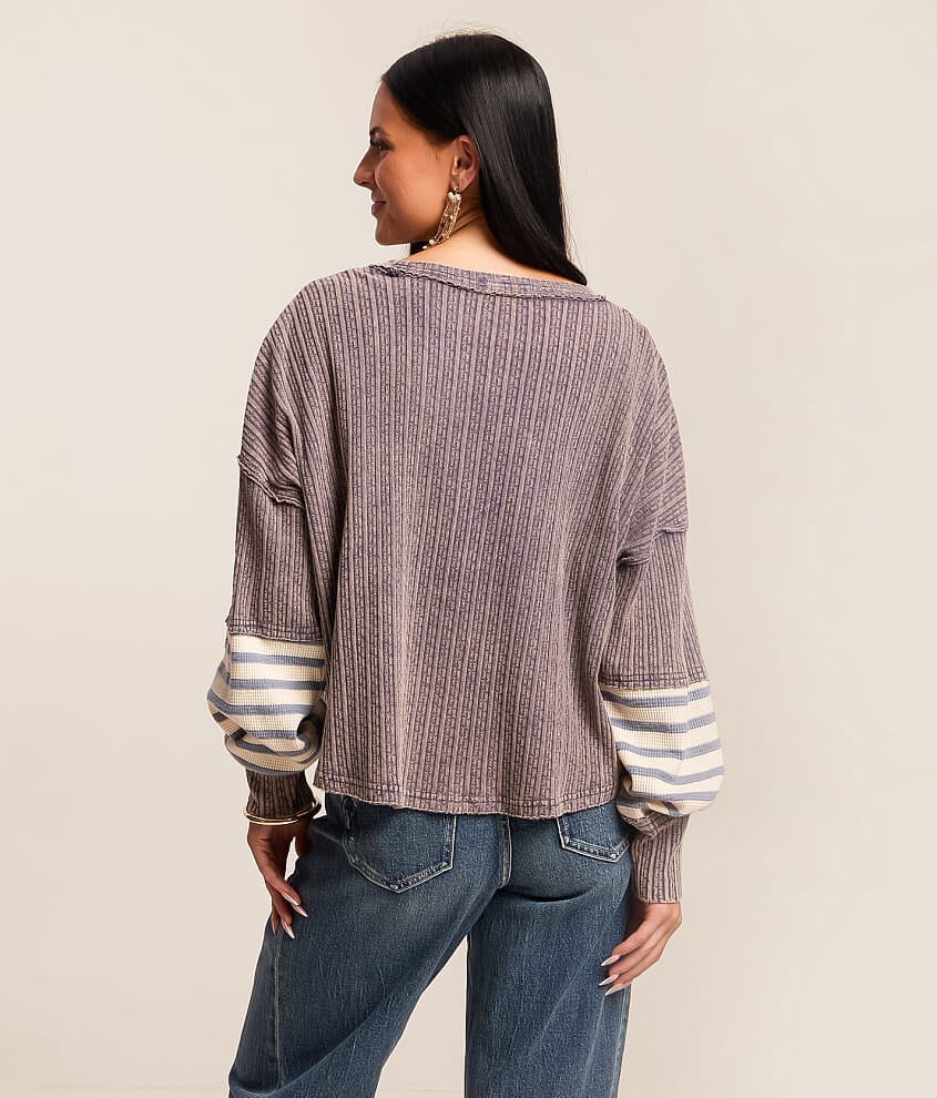 Pieced Raw Edge Top