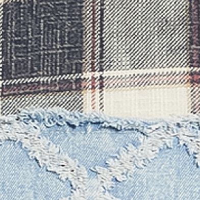 Blue White Plaid