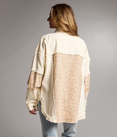 Pieced Floral Shacket thumbnail 4