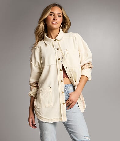 Pieced Floral Shacket thumbnail 2