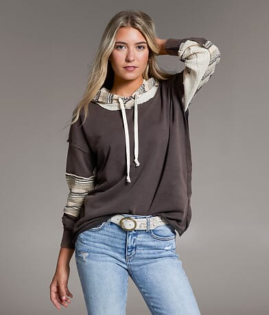 BKE Pieced Hoodie front view