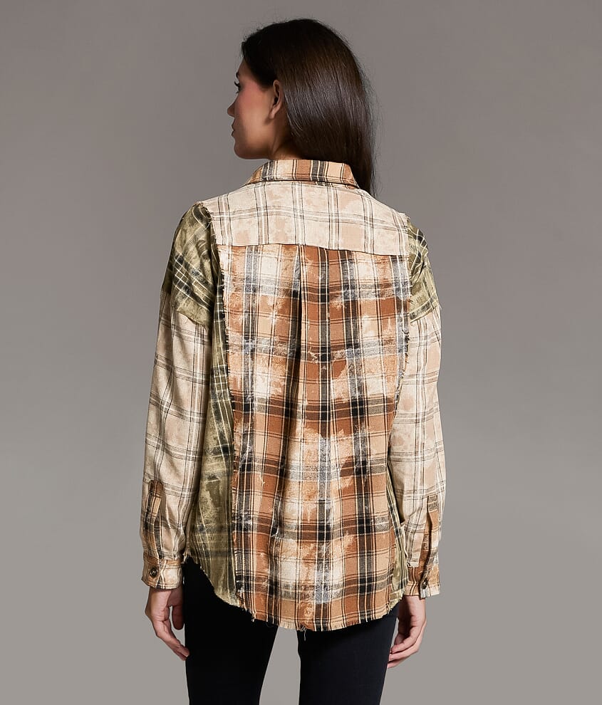 Frayed Flannel Boyfriend Shirt