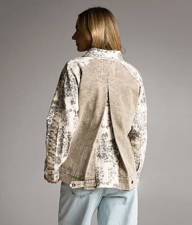 Cheetah Print Denim Jacket thumbnail 5
