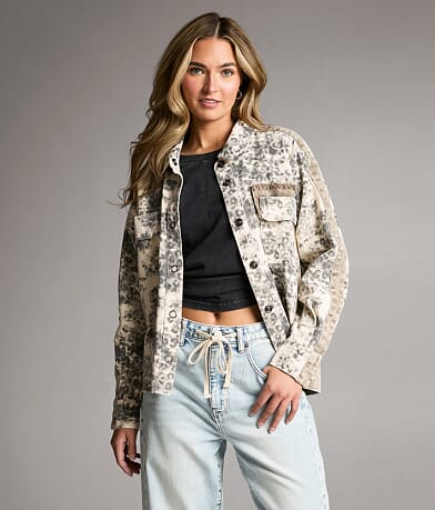 Cheetah Print Denim Jacket thumbnail 2
