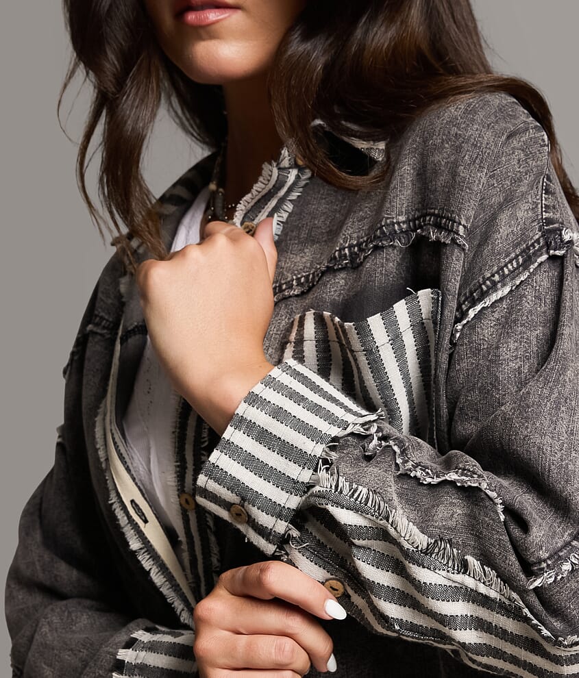 Pieced Stripe Shirt
