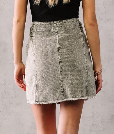 Oli &amp; Hali Washed Corduroy Skirt BACK