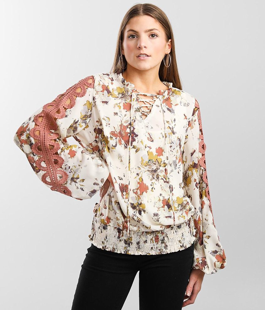 Buckle Black Shaping & Smoothing Chiffon Blouse - Women's Shirts/Blouses in  Multi