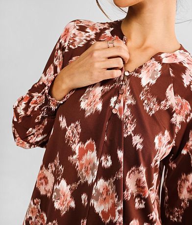 Buckle Black Floral Print Top MISC_DETAIL_1