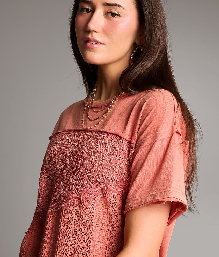 Pieced Lace Top - thumbnail 4