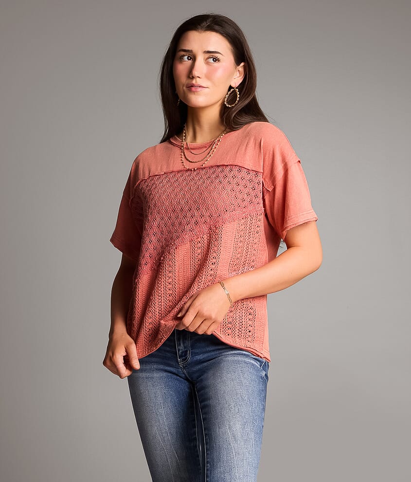 Pieced Lace Top - thumbnail 2