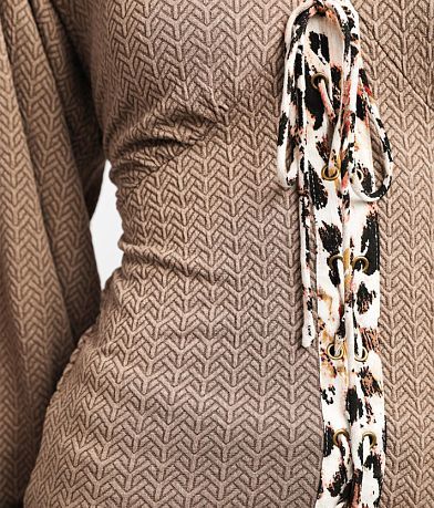 Gimmicks Textured Lace-Up Top MISC_DETAIL_1