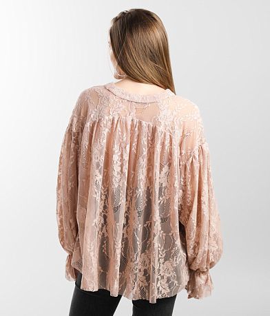 Gimmicks Flowy Lace Blouse BACK