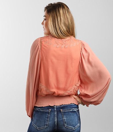 Gimmicks Lace Inset Top BACK