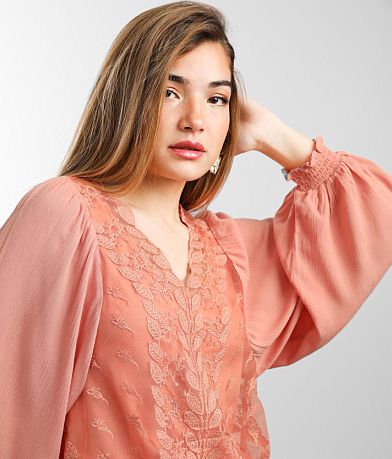 Gimmicks Lace Inset Top MISC_DETAIL_1