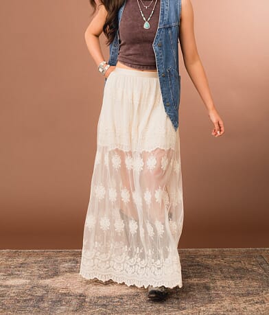 Gimmicks Sheer Lace Maxi Skirt FULL_RIGHT_SIDE