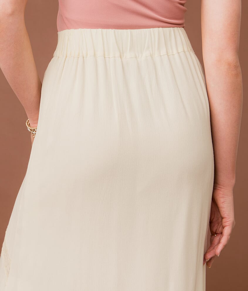 Floral Embroidered Maxi Skirt