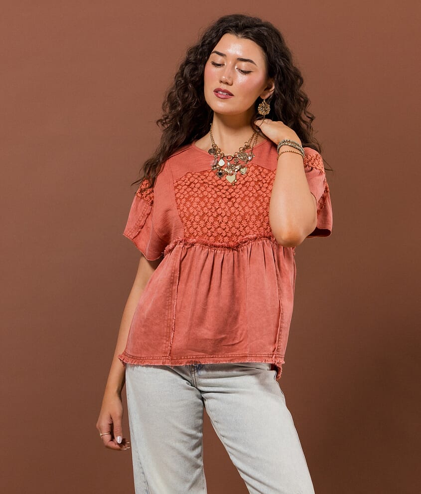 Embroidered Floral Top