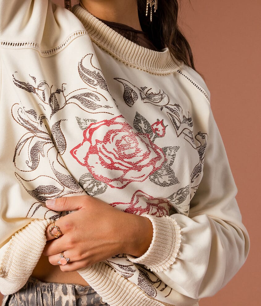 Floral Embroidered Pullover - thumbnail 4