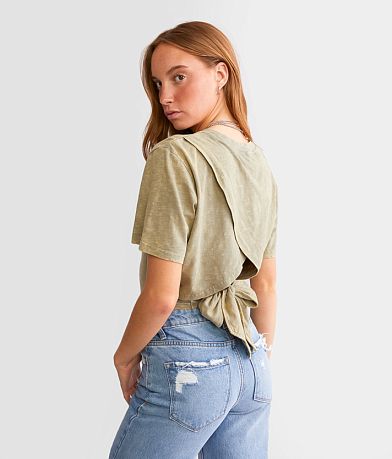 Gilded Intent Tulip Back T-Shirt front view