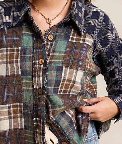 Frayed Flannel Shirt thumbnail 4