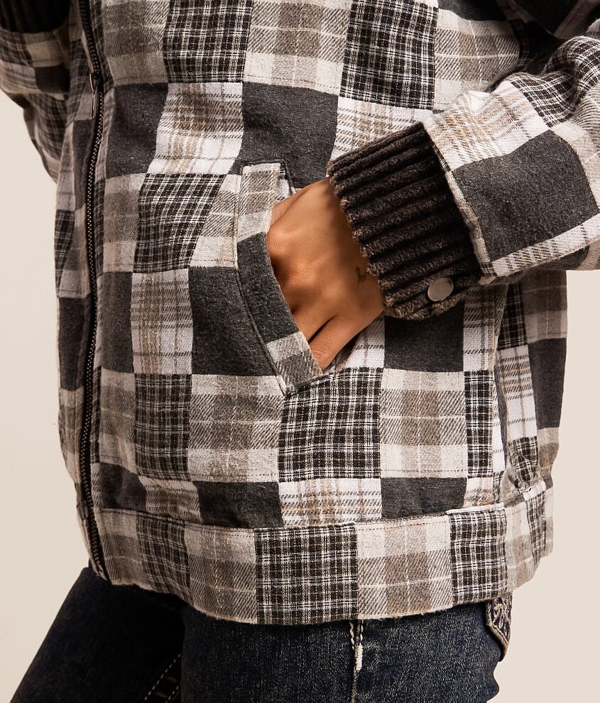 Brushed Plaid Jacket